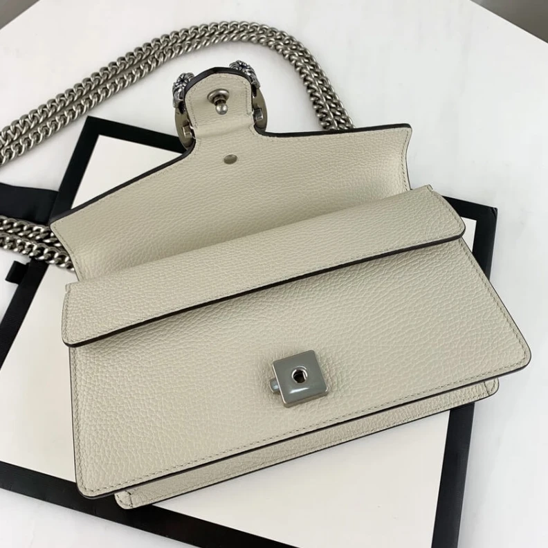 Kitlife ru Sliding c Gucci Dionysus Small Shoulder Bag in White Leather