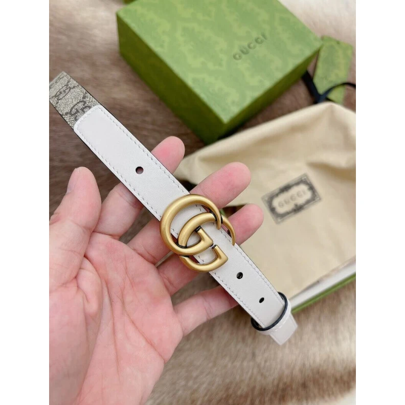 Can be wo Gucci GG 20mm Belt with Double G Buckle
