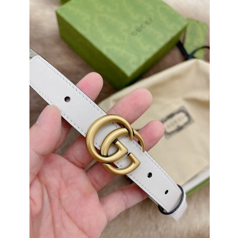 Replica bag Can be wo Gucci GG 20mm Belt with Double G Buckle