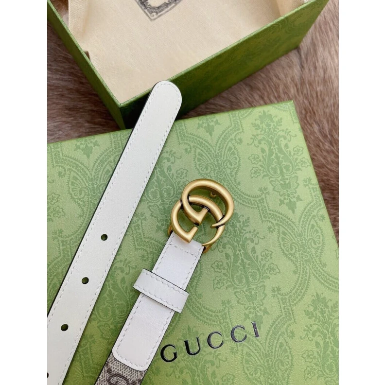 Replica bag Can be wo Gucci GG 20mm Belt with Double G Buckle