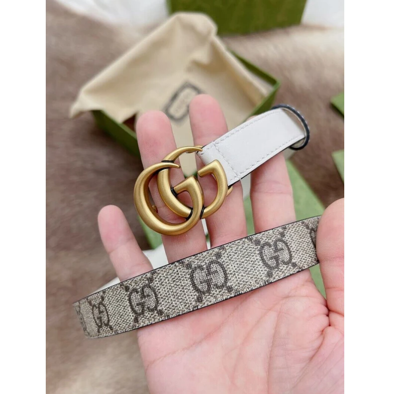 Replica bag Can be wo Gucci GG 20mm Belt with Double G Buckle