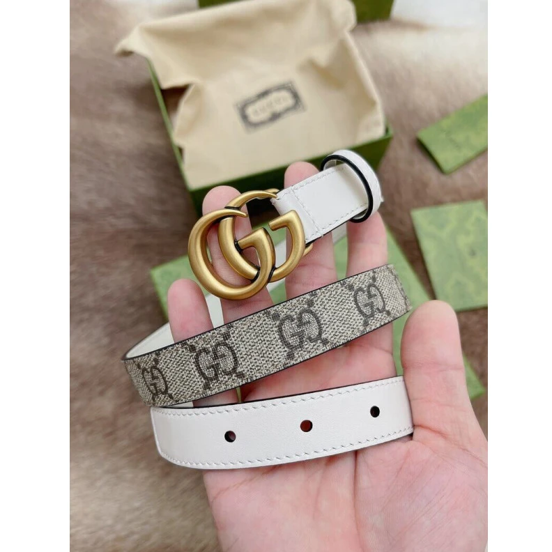 Replica bag Can be wo Gucci GG 20mm Belt with Double G Buckle