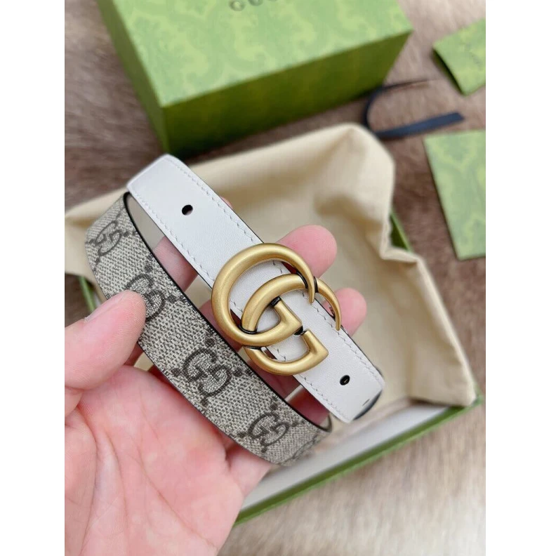 Replica bag Can be wo Gucci GG 20mm Belt with Double G Buckle