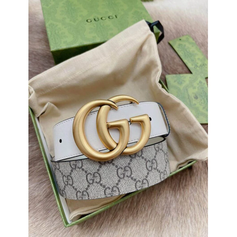Kitlife ru Beige ebo Gucci GG 40mm Belt with Double G Buckle