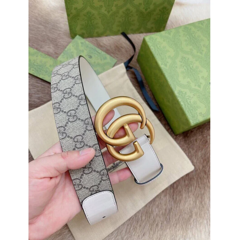 Kitlife ru Beige ebo Gucci GG 40mm Belt with Double G Buckle
