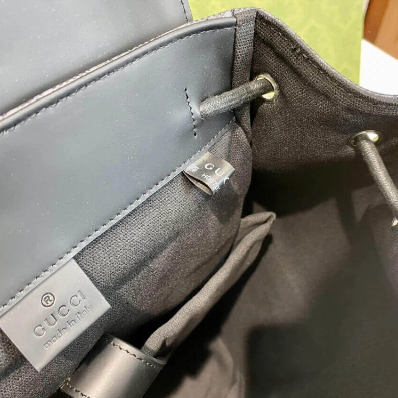 Replica bags Blue and Gucci GG Black Backpack