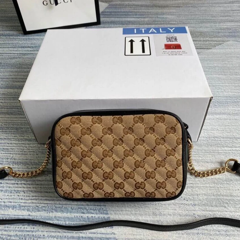 Louis vuitton locations 18 x 12 x Gucci GG Canvas Matelasse Mini Bag Black