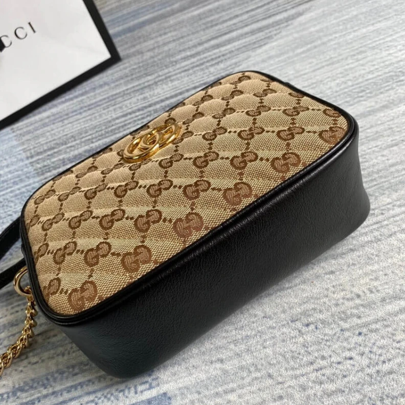 Louis vuitton locations 18 x 12 x Gucci GG Canvas Matelasse Mini Bag Black
