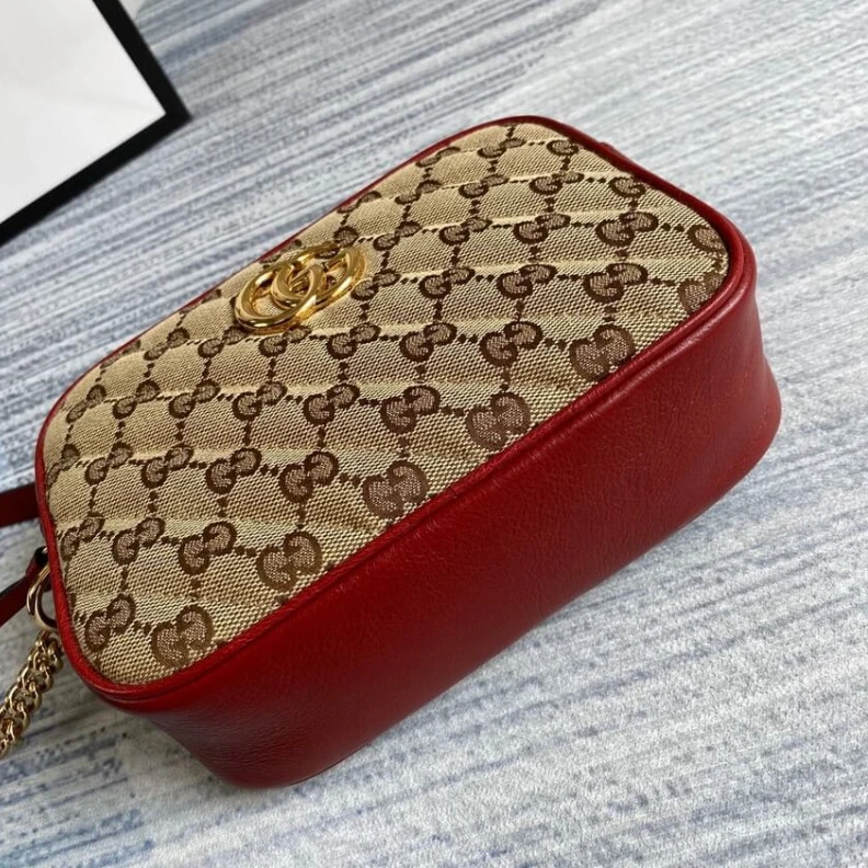 Replica bags Interior Gucci GG Canvas Matelasse Mini Bag Red