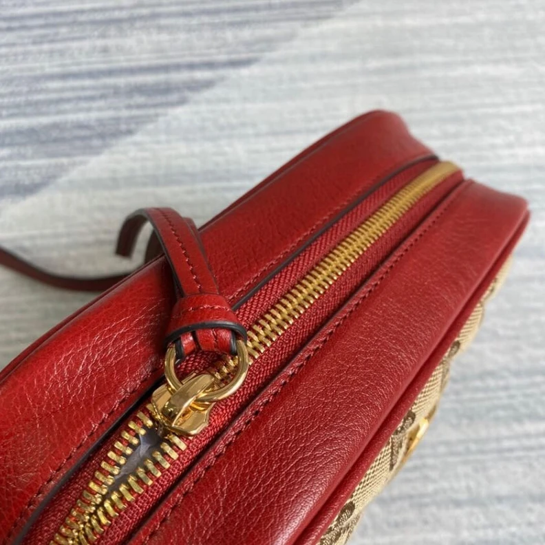 Replica bags Interior Gucci GG Canvas Matelasse Mini Bag Red