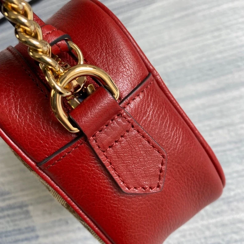 Replica bags Interior Gucci GG Canvas Matelasse Mini Bag Red