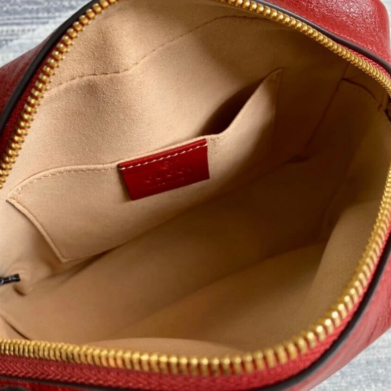 Replica bags Interior Gucci GG Canvas Matelasse Mini Bag Red