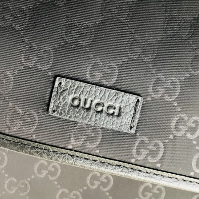 Lv belts replica Adjustabl Gucci GG Guccissima Black Medium Nylon Messenger Bag 510334