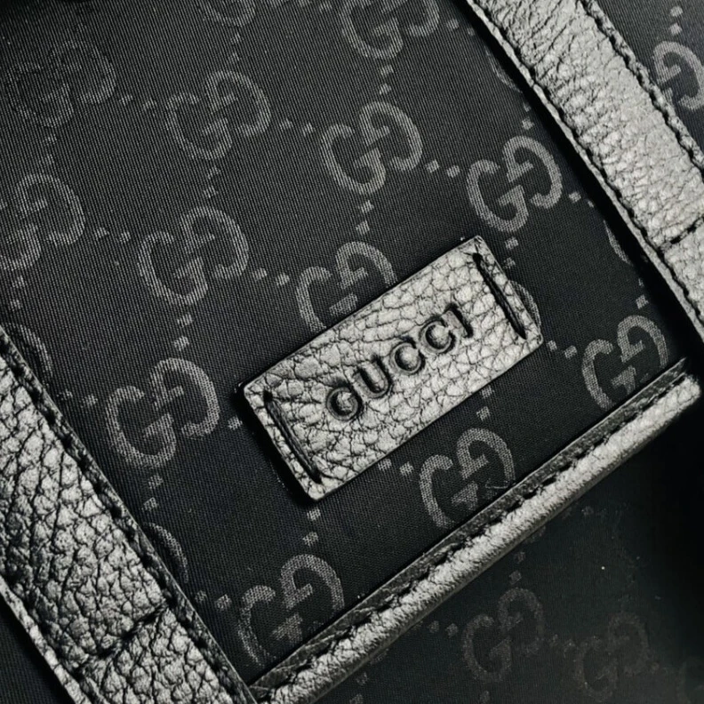 Replica bags lv Measureme Gucci GG Guccissima Black Nylon Small Messenger Bag 510335