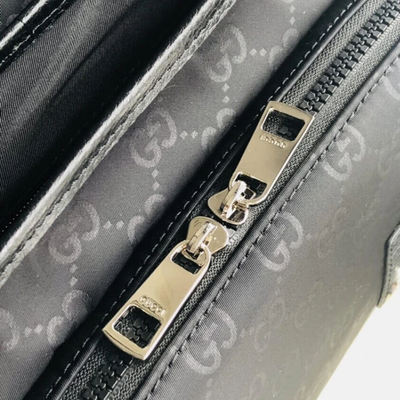 Replica bags lv Measureme Gucci GG Guccissima Black Nylon Small Messenger Bag 510335