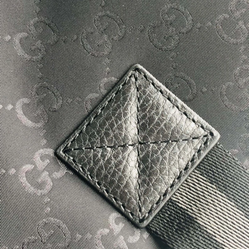 Replica bags lv Original Gucci GG Guccissima Black Nylon Tote Bag 449176