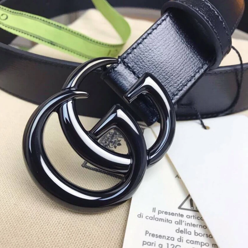 Top lv Buckle: 2 Gucci GG Marmont 30mm Thin Belt Black