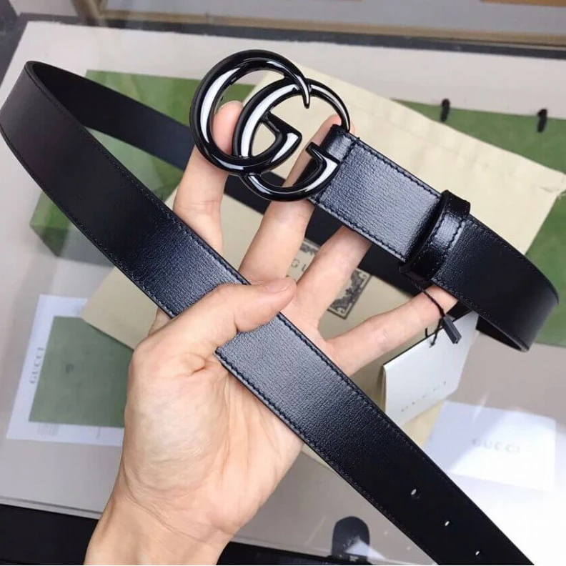 Top lv Buckle: 2 Gucci GG Marmont 30mm Thin Belt Black