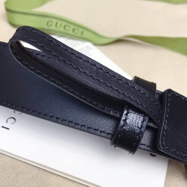 Top lv Buckle: 2 Gucci GG Marmont 30mm Thin Belt Black