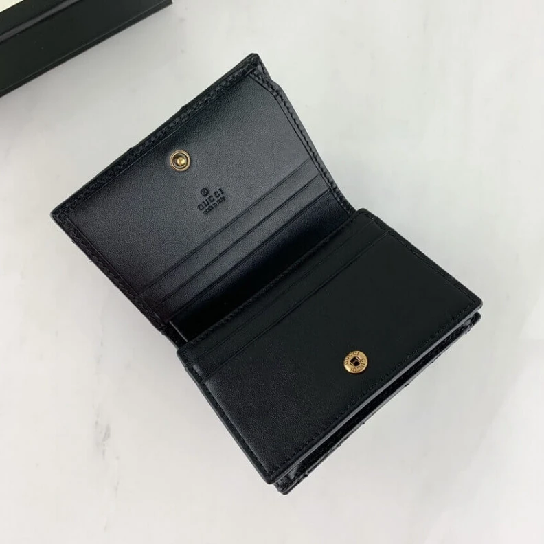 Replica bags lv The GG Mar Gucci GG Marmont Card Case Wallet