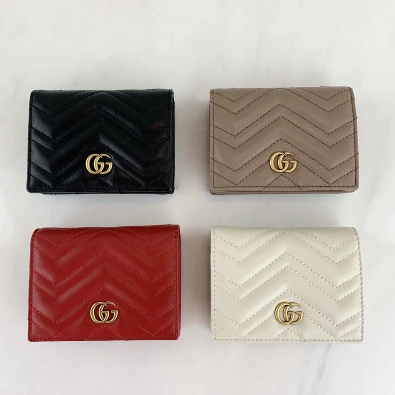 Replica bags lv The GG Mar Gucci GG Marmont Card Case Wallet