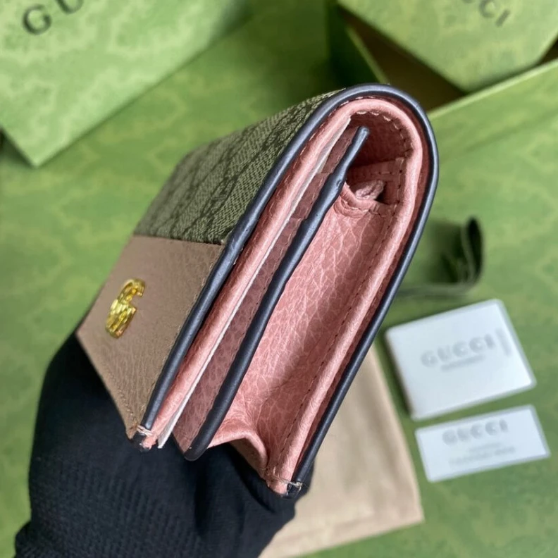Top lv Snap clos Gucci GG Marmont Card Case Wallet