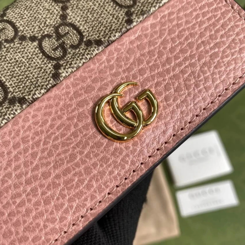 Top lv Snap clos Gucci GG Marmont Card Case Wallet