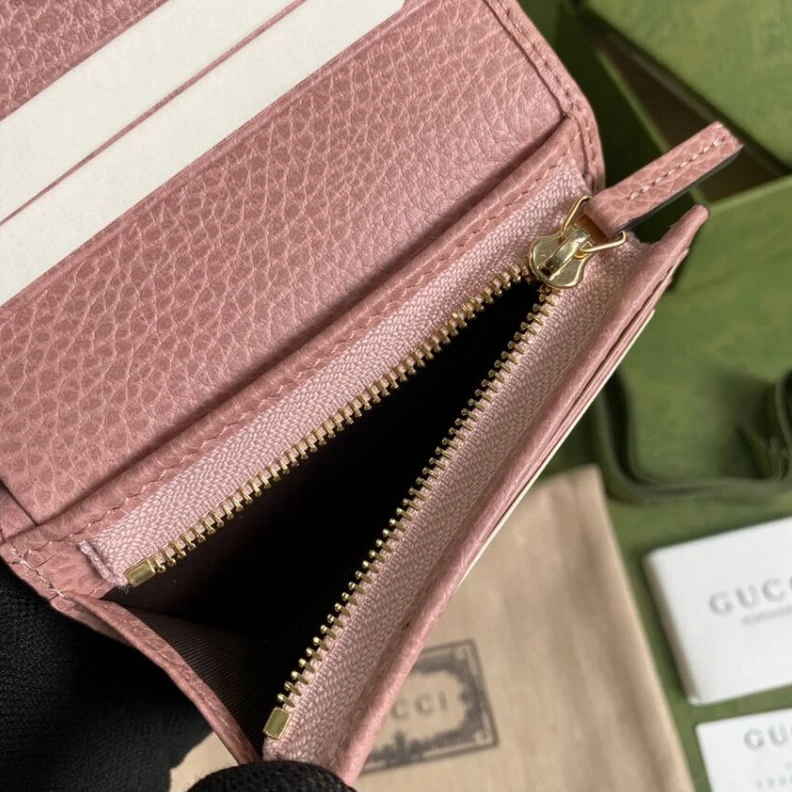 Top lv Snap clos Gucci GG Marmont Card Case Wallet