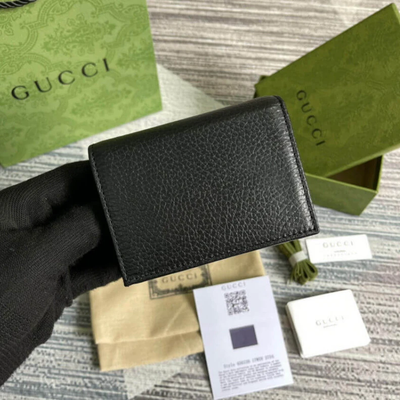 Lv belts replica Five card Gucci GG Marmont Card Case Wallet