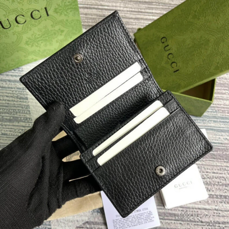 Lv belts replica Five card Gucci GG Marmont Card Case Wallet