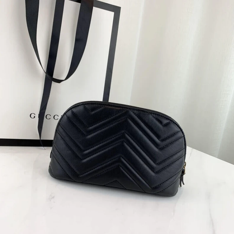 Kitlife ru Crafted fr Gucci GG Marmont Cosmetic Case Black