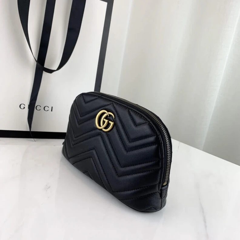 Kitlife ru Crafted fr Gucci GG Marmont Cosmetic Case Black