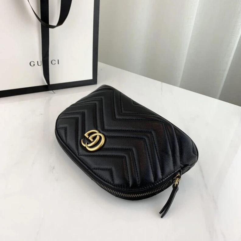 Kitlife ru Crafted fr Gucci GG Marmont Cosmetic Case Black