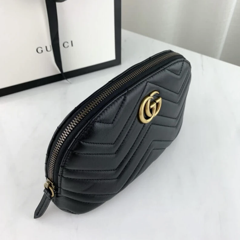 Kitlife ru Crafted fr Gucci GG Marmont Cosmetic Case Black