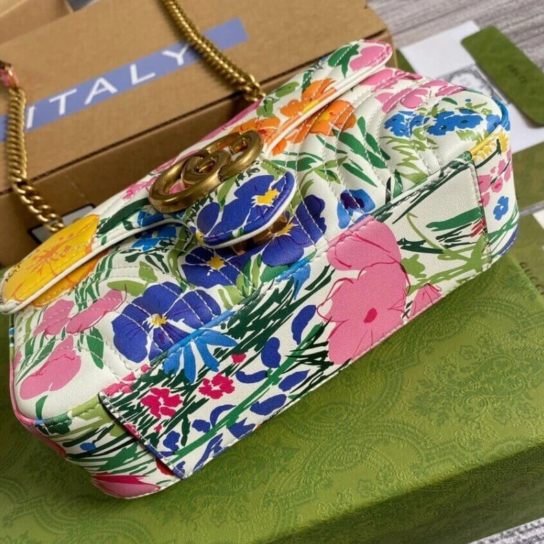 Kitlife Antique g Gucci GG Marmont Ken Scott Print Mini Shoulder Bag
