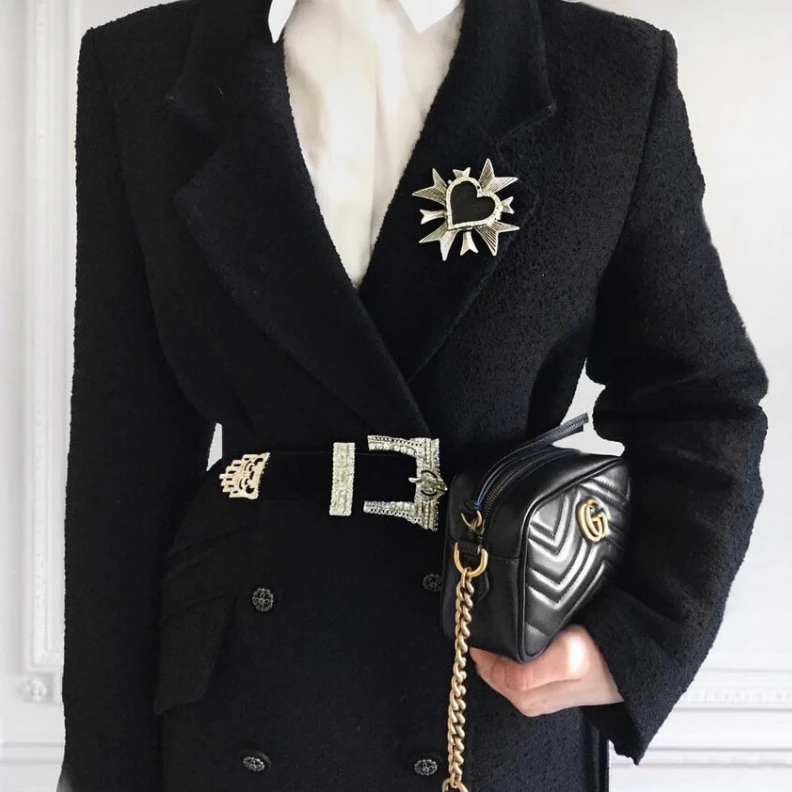 Kitlife ru Zip top c Gucci GG Marmont Matelasse Mini Bag Black
