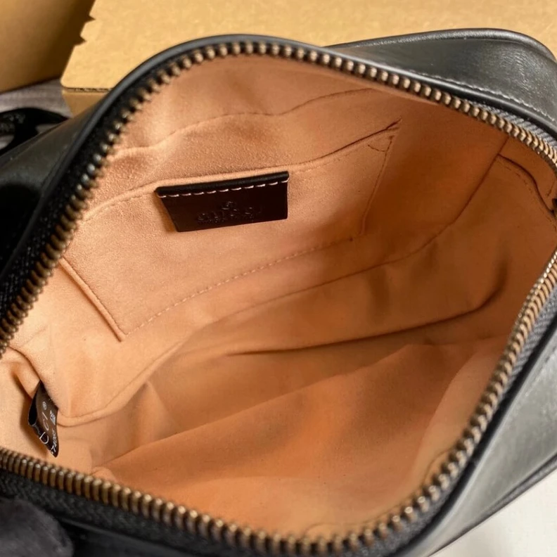 Kitlife ru Zip top c Gucci GG Marmont Matelasse Mini Bag Black
