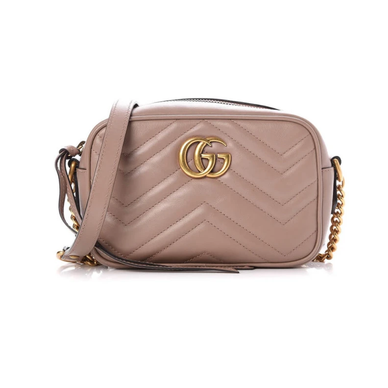 18 x 12 x Gucci GG Marmont Matelasse Mini Bag Nude Pink