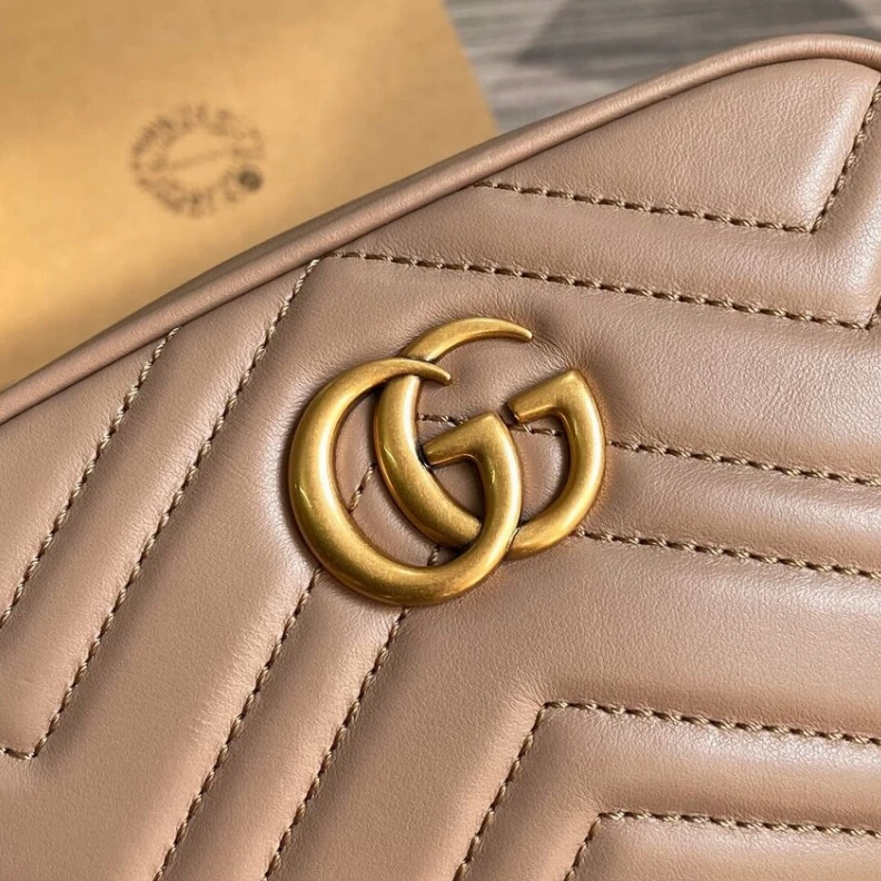 Replica bag 18 x 12 x Gucci GG Marmont Matelasse Mini Bag Nude Pink