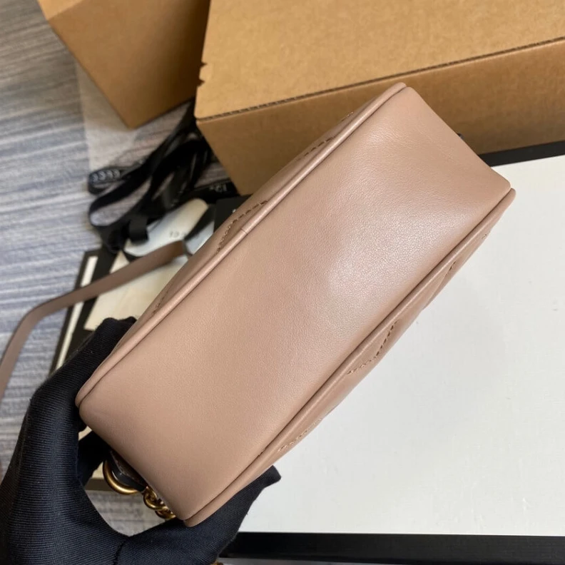 Replica bag 18 x 12 x Gucci GG Marmont Matelasse Mini Bag Nude Pink