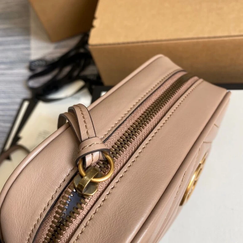 Replica bag 18 x 12 x Gucci GG Marmont Matelasse Mini Bag Nude Pink
