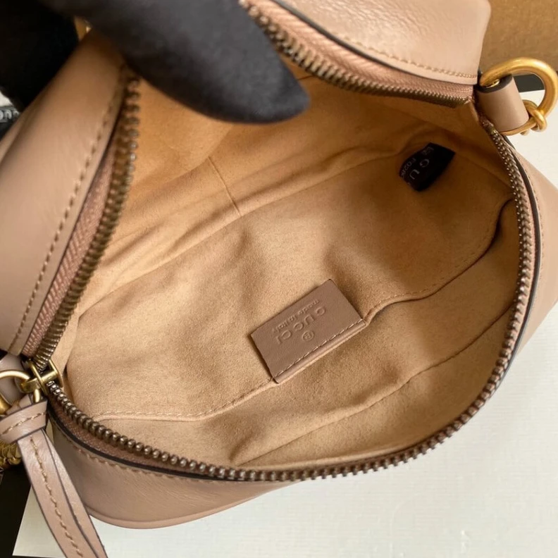 Replica bag 18 x 12 x Gucci GG Marmont Matelasse Mini Bag Nude Pink