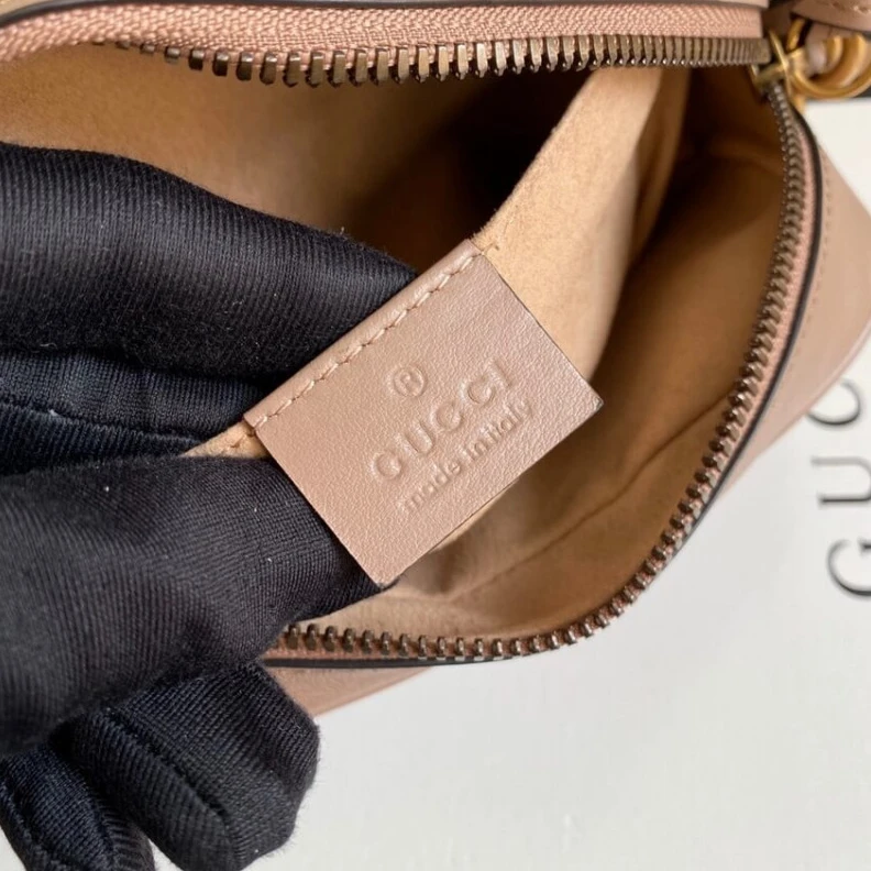 Replica bag 18 x 12 x Gucci GG Marmont Matelasse Mini Bag Nude Pink