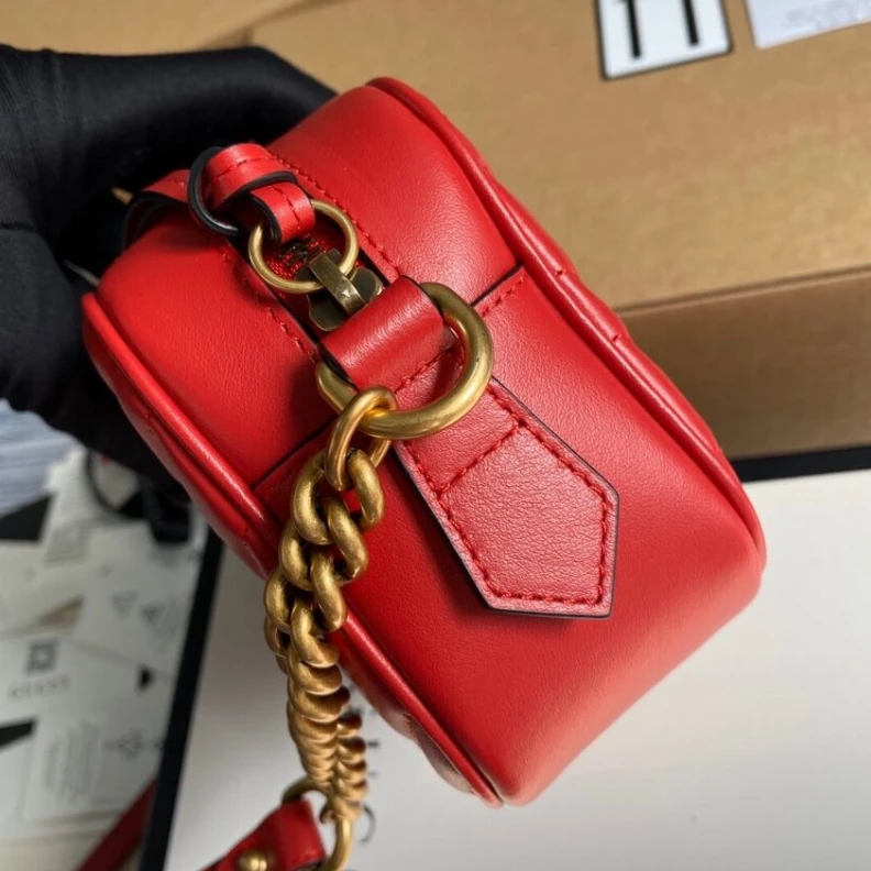 Replica bag Antique g Gucci GG Marmont Matelasse Mini Bag Red
