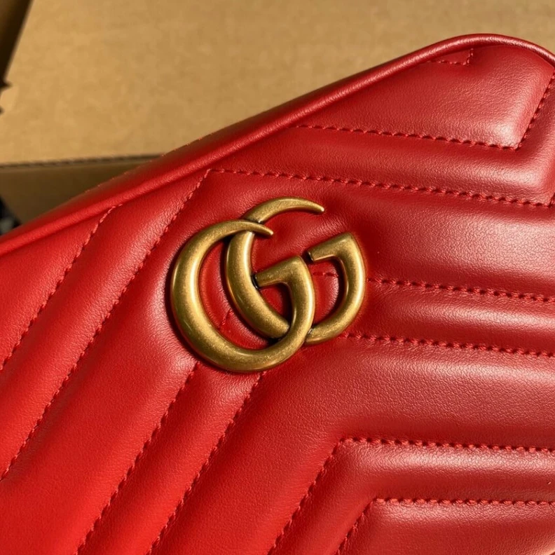 Replica bag Antique g Gucci GG Marmont Matelasse Mini Bag Red