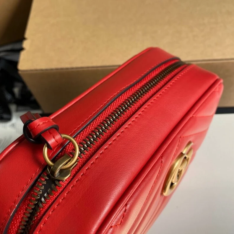 Replica bag Antique g Gucci GG Marmont Matelasse Mini Bag Red