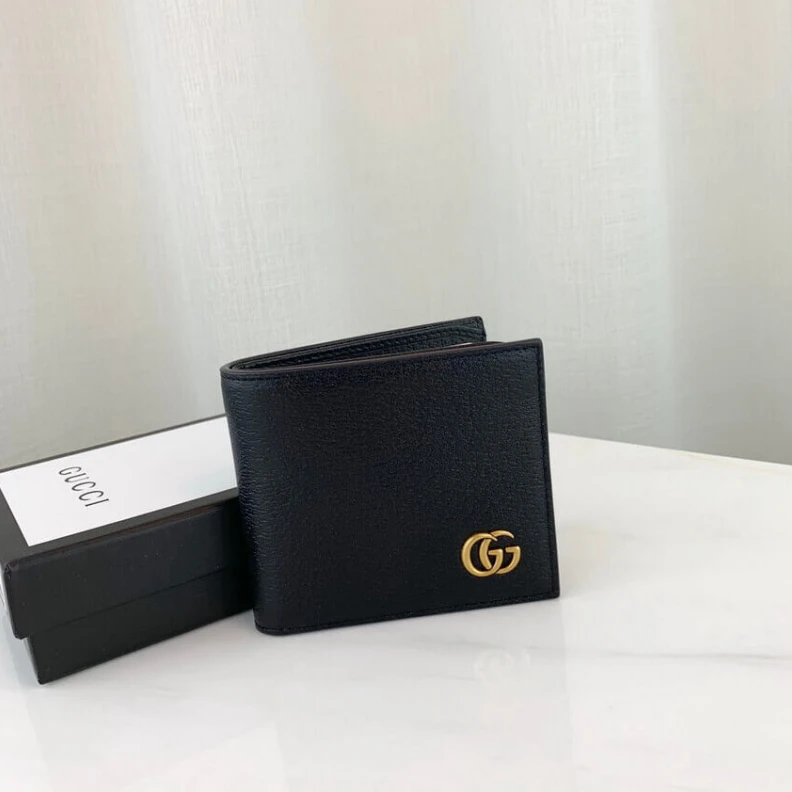 Louis vuitton locations Open: 8.2 Gucci GG Marmont Metal-Free Tanned Leather Bi-Fold Wallet