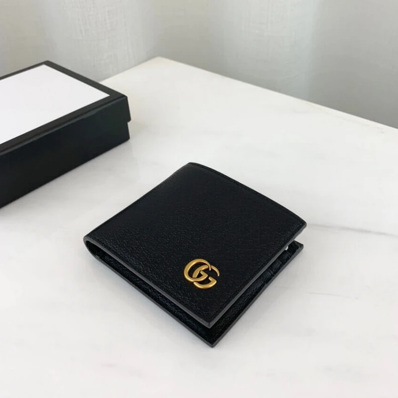 Louis vuitton locations Open: 8.2 Gucci GG Marmont Metal-Free Tanned Leather Bi-Fold Wallet