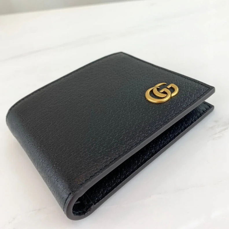 Louis vuitton locations Open: 8.2 Gucci GG Marmont Metal-Free Tanned Leather Bi-Fold Wallet