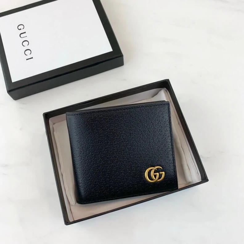 Louis vuitton locations Open: 8.2 Gucci GG Marmont Metal-Free Tanned Leather Bi-Fold Wallet